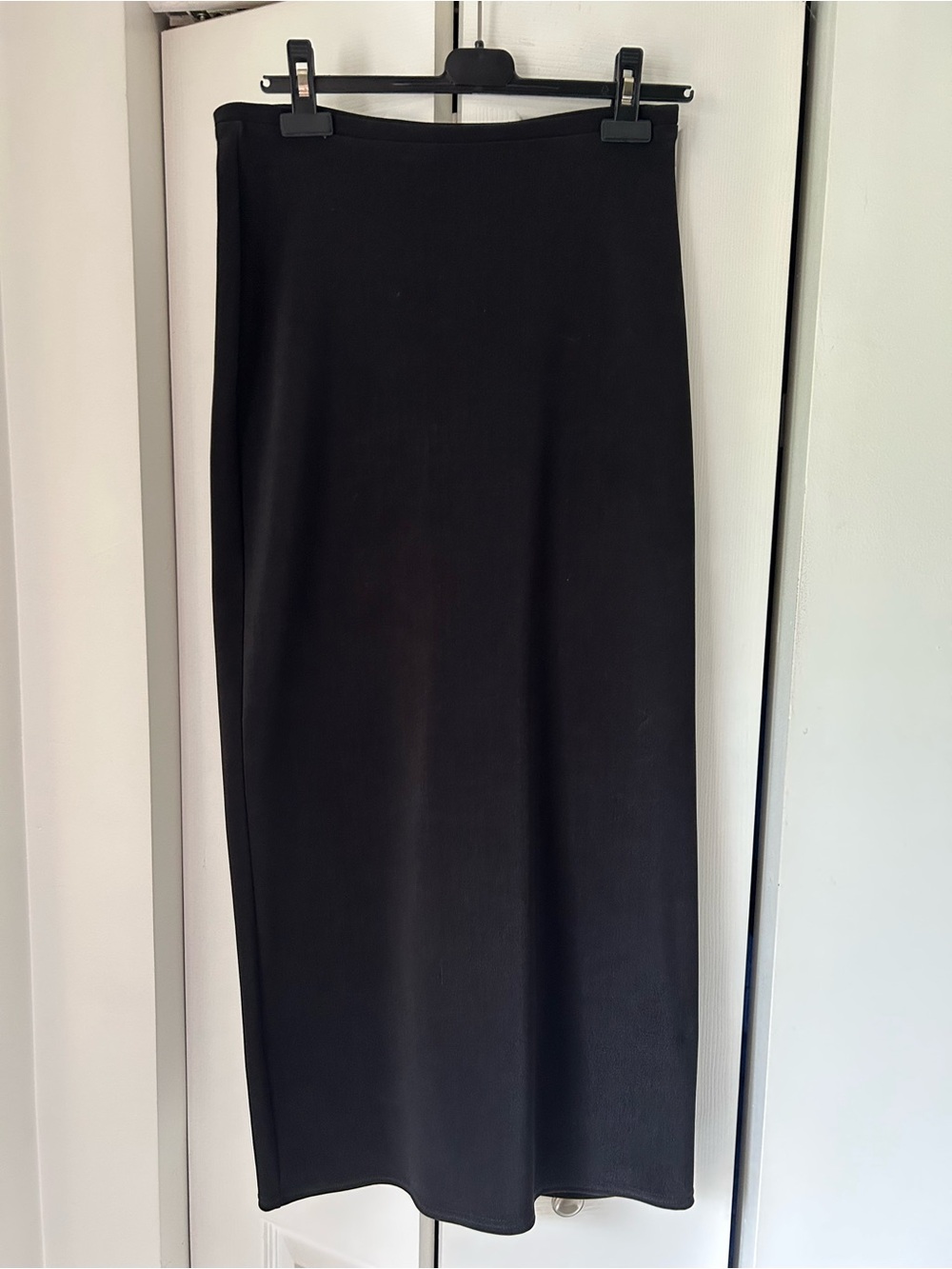 Necessary Objects Black Straight Midi Skirt